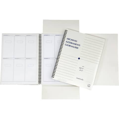 Cartellina 4Mat A4 in bindakote per azzeramenti fiscali 250 g/m² bianco