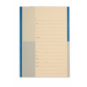 4Pro A4 Schedulographic 270 gsm 2-flap file folders 3 cm spine blue
