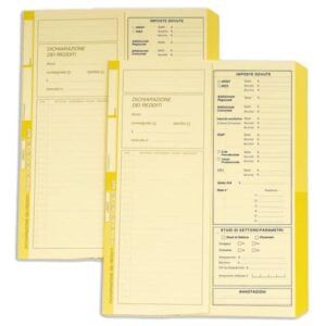 Cartelline a 2 lembi 4Pro dichiarazione dei redditi A4 cellulosa 225 g/m² dorso
