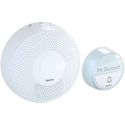 bticino Comfort Bell Kit with button and chime (15 melodies) white