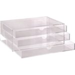 Cassettiera da banco TECNOSTYL in acrilico con divisori 32,5x23,5x13 cm