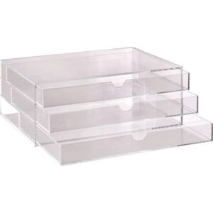 Cassettiera da banco TECNOSTYL in acrilico con divisori 32,5x23,5x13 cm