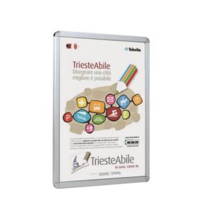 TECNOSTYL A3 aluminium snap frame 33x1x46 cm with plugs for
