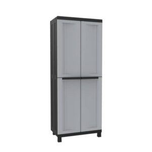 Armadietto a due ante TERRY Twist Black 3680 grigio/nero 68x39x170 cm