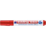 Marcatore per lavagne bianche edding 660 punta conica 1,5-3 mm rosso