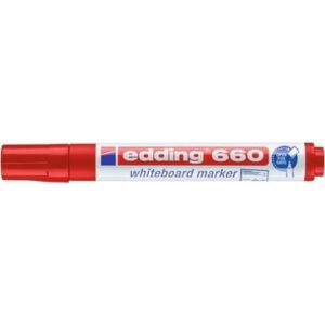 Whiteboard marker edding 660 conical tip 1.5-3 mm red