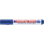 Marcatore per lavagne bianche edding 660 punta conica 1,5-3 mm blu