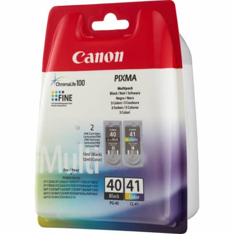 blister ink tanks PG-40 + CL-41 Canon black +colour