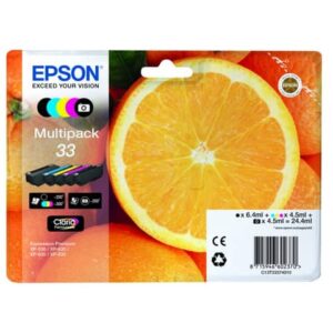 Cartucce inkjet Arance T33 Epson 5 colori
