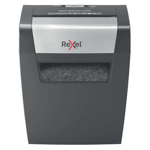 Distruggidocumenti uso personale Rexel Momentum X406 - P-4 - 15 L - taglio