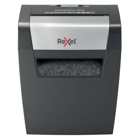 Distruggidocumenti uso moderato Rexel Momentum X308 - P-3 - 15 L - taglio a