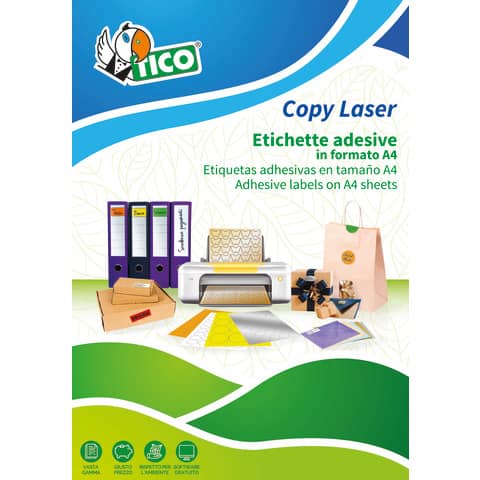 Etichette bianche senza margini TICO Copy Laser Premium 105x148 mm - 4