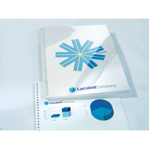 Copertine per rilegatura GBC Hiclear in pvc A4 150 my trasparente