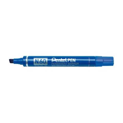 Marcatore permanente Pentel N60 punta a scalpello 3,9-5,7 mm blu