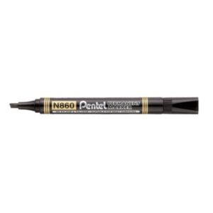 Marcatore permanente Pentel N860 punta a scalpello 4.5 mm nero