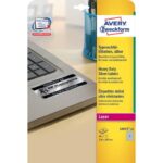 Etichette permanenti poliestere argento Avery 210x297 mm - 1 et/foglio -