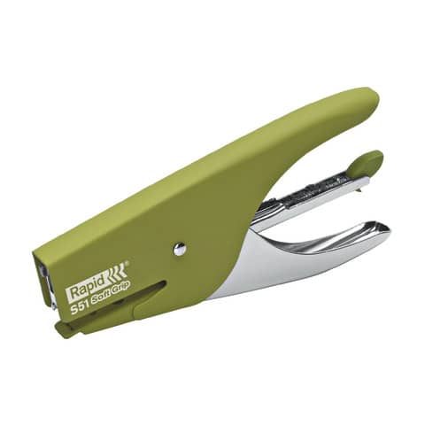 Cucitrice a pinza Rapid S51 SUPREME Soft Grip fino a 15 fogli verde