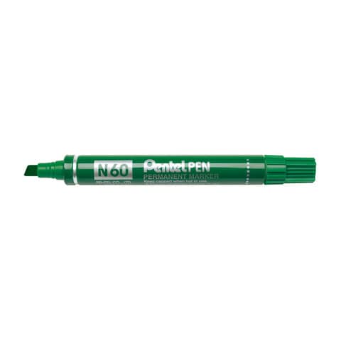 Pentel N60 permanent marker chisel tip 3.9-5.7 mm green