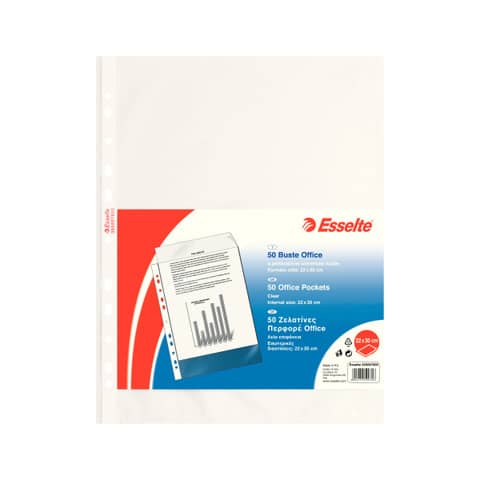 Buste a perforazione universale lisce Esselte Copy Safe 22x30 cm Office medio