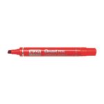 Pentel N60 permanent marker chisel tip 3.9-5.7 mm red