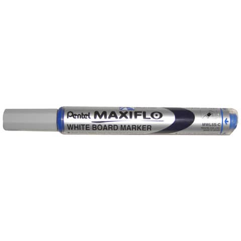Marcatore per lavagne bianche Pentel MAXIFLO punta conica 4,0 mm blu