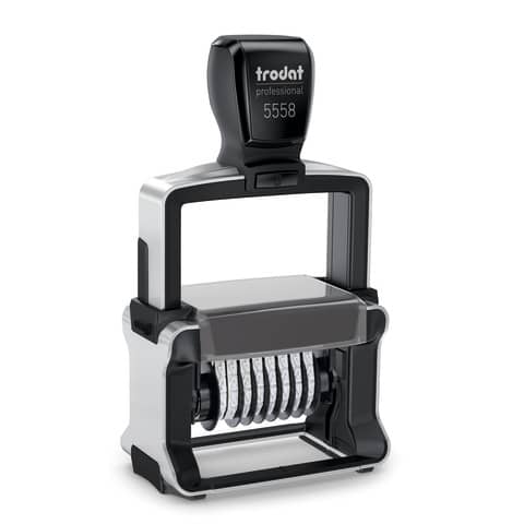 TRODAT PROFESSIONAL 5558 4.0 8-digit self-inking dial indicator in
