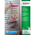Tasche adesive Avery per fogli A4 trasparente 1 et./foglio