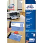 Customisable business cards Avery Quick&Clean 85x54 mm 8-sheet