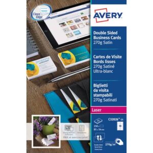Customisable business cards Avery Quick&Clean 85x54 mm 10/sheet
