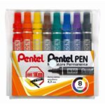 Marcatore permanente Pentel Pen N50 punta conica 4.3 mm assortiti