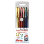 Penna roller Pentel Gel Hybrid Dual Metallic 1,0 mm assortiti