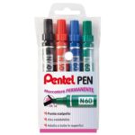 Marcatore permanente Pentel N60 con punta a scalpello 3,9/5,7 mm assortiti
