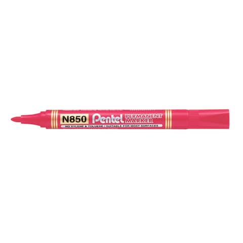 Permanent marker Pentel N850 conical tip 4.5 mm red