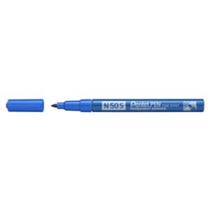 Marcatore permanente Pentel Pen N50S punta conica 3.8 mm blu