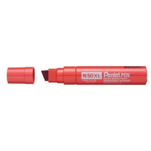 Marcatore permanente Pentel N50 XL punta a scalpello 15.4/8.0 mm rosso
