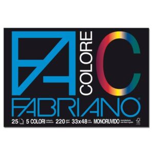 Album da disegno Fabriano FACOLORE 24x33 cm 220 g/m² 25 ff - 5 colori