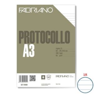 Fogli protocollo Fabriano PROTOCOLLO bianco 60 g/m² 29,7x42 cm rigato a 31