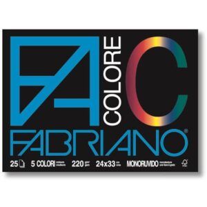 Album da disegno Fabriano FACOLORE 33x48 cm 220 g/m² 25 ff - 5 colori