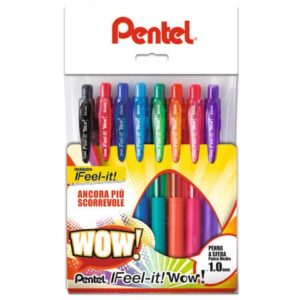 Penna roller a scatto Pentel WOW! 1 mm assortiti