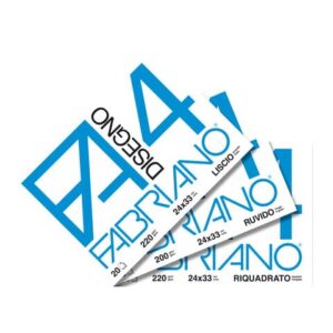 Album da disegno Fabriano F4 220 g/m² 24x33 cm 20 ff. lisci riquadrati