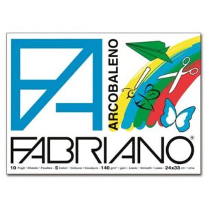 Album da disegno Fabriano ARCOBALENO 140 g/m² 10 24x33 cm 2 fogli x colore
