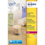 Etichette poliestere trasparenti lucide AVERY QuickPEEL 45,7x25,4 mm - 40