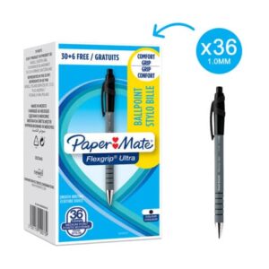 Penna a sfera a scatto Paper Mate Flexgrip Ultra M 1,0 mm nero