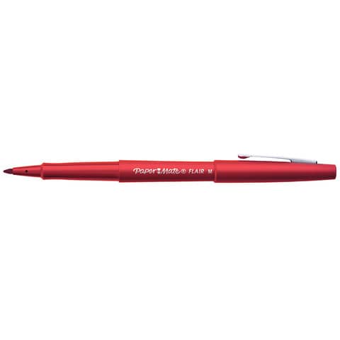 Penna punta fibra Paper Mate Flair/Nylon M 1,1 mm rosso