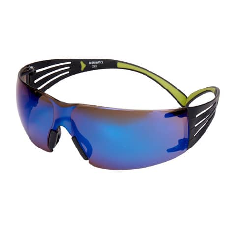 Occhiali di protezione 3M blu specchiato Serie SF400