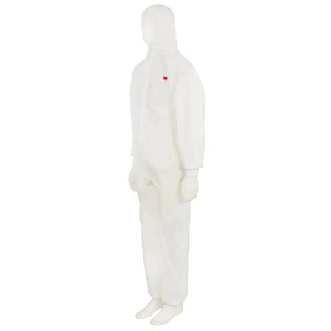 3M protective overalls white with green back panel