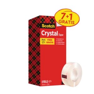 Nastro adesivo Scotch® Crystal 600 supertrasparente 19 mm x 33 mt Value