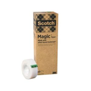 Scotch® Magic Più adhesive tape Green 19 mm x 33 m transparent matt