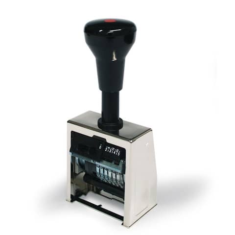 Timbro numeratore in metallo Reiner B6K Block metallo