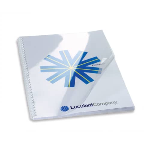 Copertine per rilegatura GBC Hiclear in pvc A4 180 my trasparente